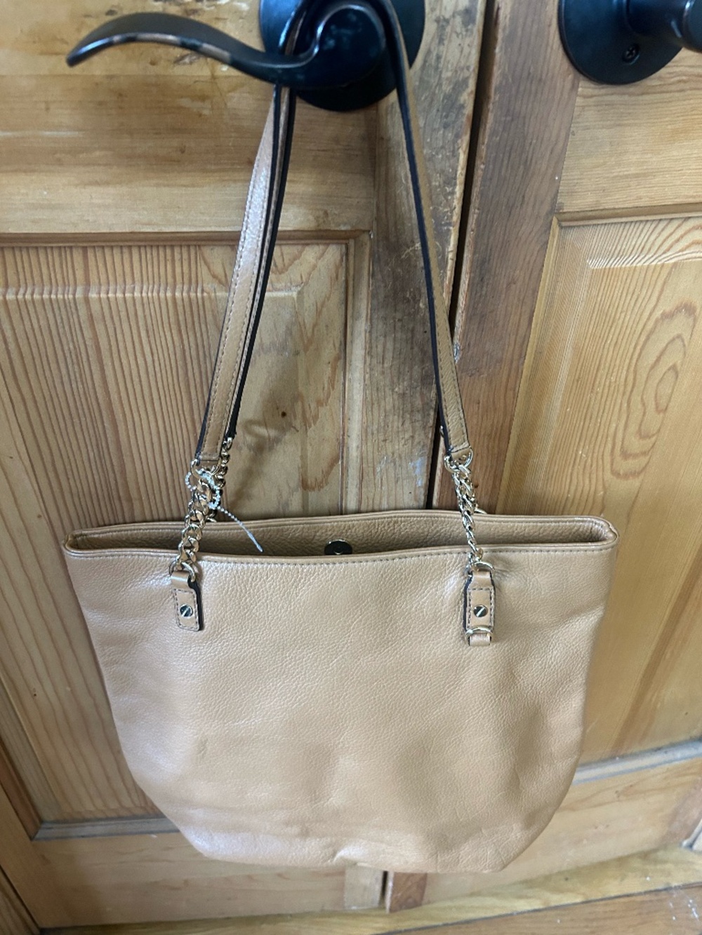 NEW Michael Kors All leather Beige Tote Handbag